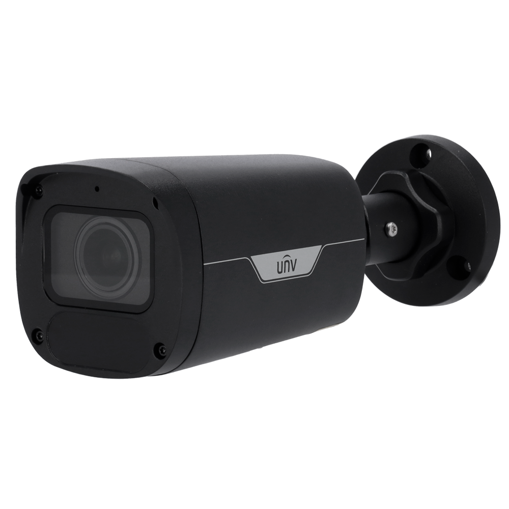 UNIVIEW UV-IPC2324LB-ADZK-H-BLACK - Cámara Bullet IP Uniview - Gama Easy - 4 MP | Lente motorizada 2.8~ 12 mm - IR 50 m | WDR 120 dB | microSD 128 GB - - PoE | IP67 | UMD - Micrófono | Color negro - imagen 1