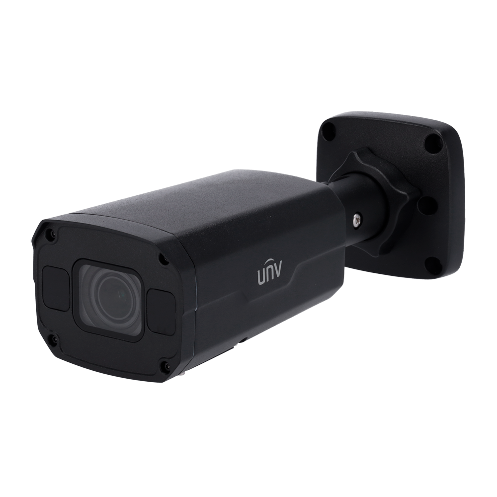 UNIVIEW UV-IPC2325SB-DZK-I0-BLACK - Cámara Bullet IP Uniview - Gama Prime - 5 MP | Lente motorizada 2.7~ 13.5 mm - IR 50 m | WDR 120 dB | microSD 256 GB - Light Hunter | Conteo de personas - PoE | UMD | SIP | IP67 | IK10 - Audio | Alarmas | Color negro - imagen 1