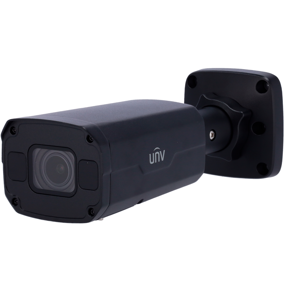 UNIVIEW UV-IPC2328SB-DZK-I0-BLACK - Cámara Bullet IP Uniview - Gama Prime - 8 MP | Lente motorizada 2.8~ 12 mm - IR 50 m | WDR 120 dB | microSD 256 GB - Light Hunter | Conteo de personas - PoE | UMD | SIP | IP67 | IK10 - Audio | Alarmas | Color negro - imagen 1