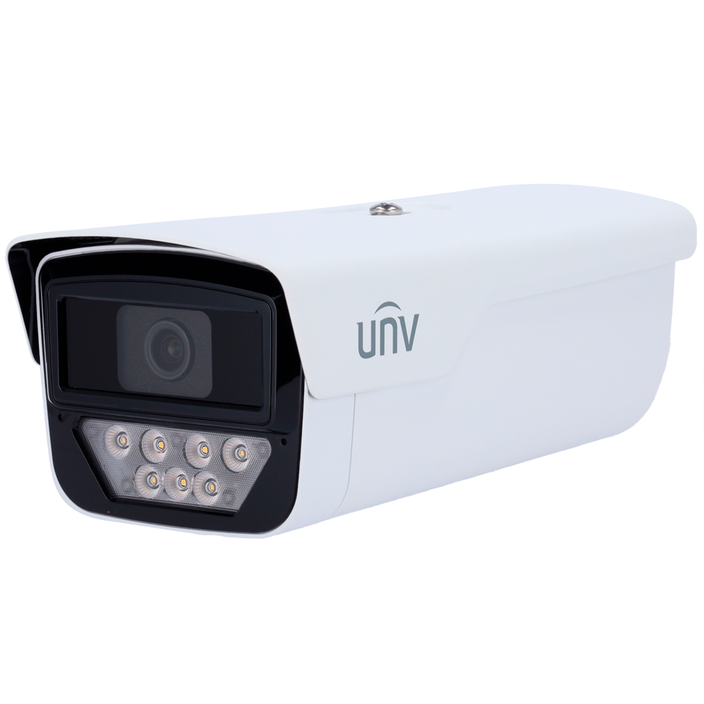 UNIVIEW UV-IPC245LP-ADF60KC-WP - Cámara Bullet IP Uniview - Gama Easy - 5 MP | Lente 6 mm | microSD 512 GB - Luz blanca 50 m | WDR 120 dB - Color Hunter con tecnología WISE-ISP - PoE | SIP Lite | UMD | IP67 - Mic | Alarma | Audio | Reset - imagen 1