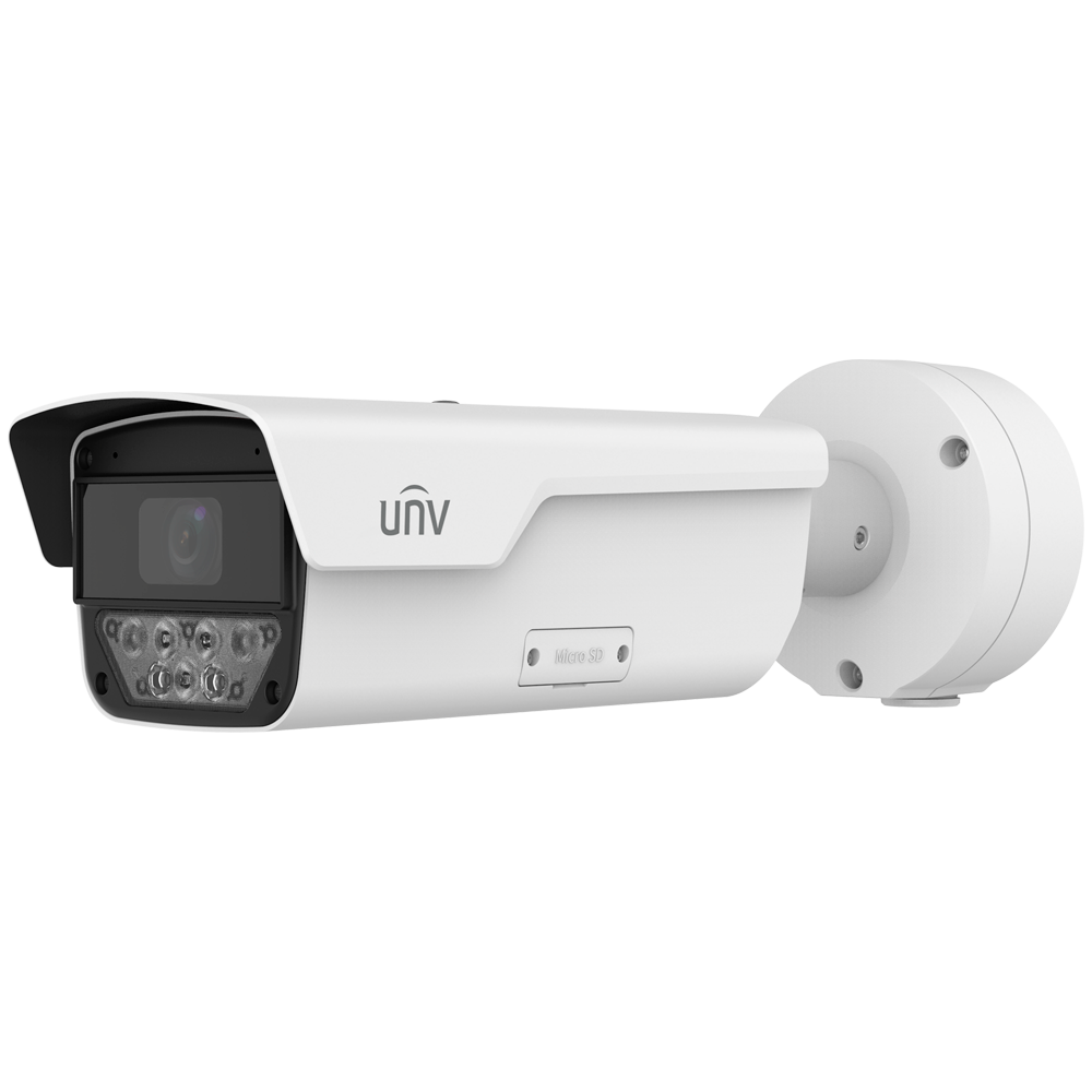 UNIVIEW UV-IPC264EA-AHDX4K-I1 - Cámara Bullet IP Uniview - Gama Pro - 4 MP | Lente motorizada 8~32 mm | 4X Zoom - IR 100m | WDR 140 dB | 60 FPS | microSD 512 GB - Wise-ISP | Metadatos | Conteo de personas - SIP | UMD | IP67 | IK10 | PoE+ - Audio | Alarmas