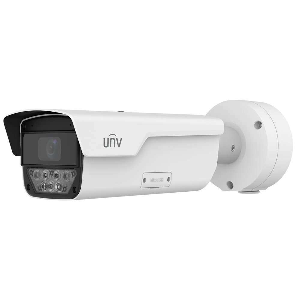 UNIVIEW UV-IPC264EA-AHDZK-I1 - Cámara Bullet IP Uniview - Gama Pro - 4 MP | Lente motorizada 2.8~12 mm | 4X Zoom - IR 100m | WDR 140 dB | 60 FPS | microSD 512 GB - Wise-ISP | Metadatos | Conteo de personas - SIP | UMD | IP67 | IK10 | PoE+ - Audio | Alarma