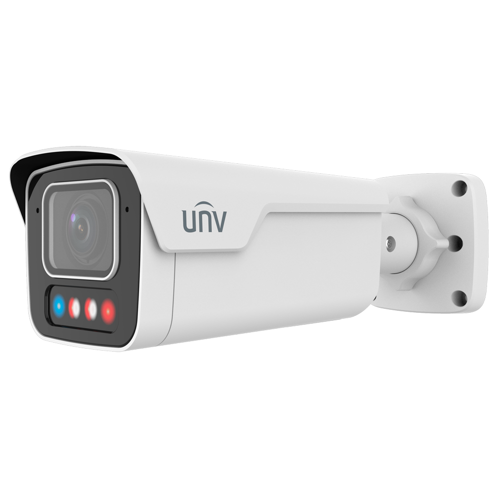UNIVIEW UV-IPC2B14SE-ADZKMC-WP-I1 - Cámara Bullet IP Uniview - Prime - 4 MP | Lente 2.8~12 mm | microSD 512 GB - Luz blanca 40 m | WDR 130 dB - TriGuard 3.0 | Wise-ISP | NEMA 4X - PoE | SIP | UMD | Conteo | IP67 | IK0 - Mic | Alarma | Audio | Reset - imagen 1
