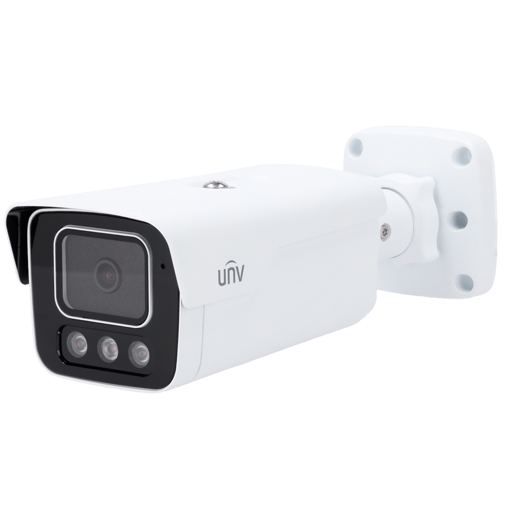 UNIVIEW UV-IPC2B15SS-ADF28KMC-I1 - Uniview Cámara Bullet IP Gama Prime - Resolución 5 Mpx (2880x1620) - Lente 2.8 mm | IR LEDs y luz blanca 40 m - Tri-Guard 2.0 | UMD | SIP con color retrieval - Audio | Alarma | Micrófono y altavoz disuasorios - WDR 130 d - imagen 1