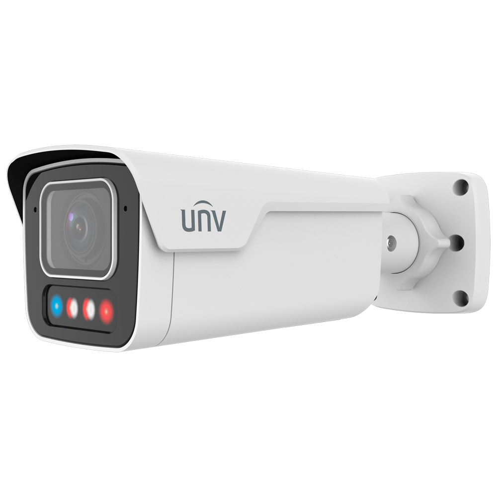 UNIVIEW UV-IPC2B18SE-ADZKMC-WP-I1 - Cámara Bullet IP Uniview - Prime - 8 MP | Lente 2.8~12 mm | microSD 512 GB - Luz blanca 40 m | WDR 130 dB - TriGuard 3.0 | Wise-ISP | NEMA 4X - PoE | SIP | UMD | Conteo | IP67 | IK0 - Mic | Alarma | Audio | Reset - imagen 1