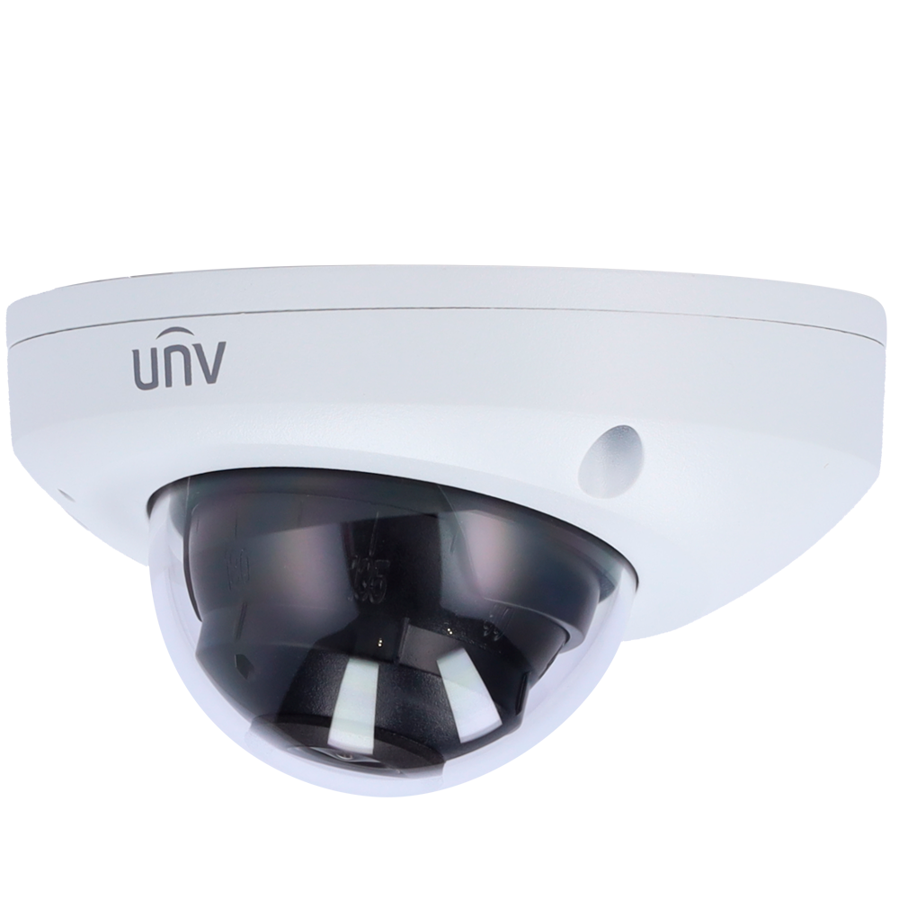 UNIVIEW UV-IPC312SB-ADF28K-I0 - Cámara Domo IP Uniview - Gama Prime - 2 MP | Lente 2.8 mm | microSD 256 GB - IR 30m | WDR 120 dB - LightHunter | Análisis estadístico - PoE | SIP | UMD | IP67 | IK10 - Audio | Mic - imagen 1