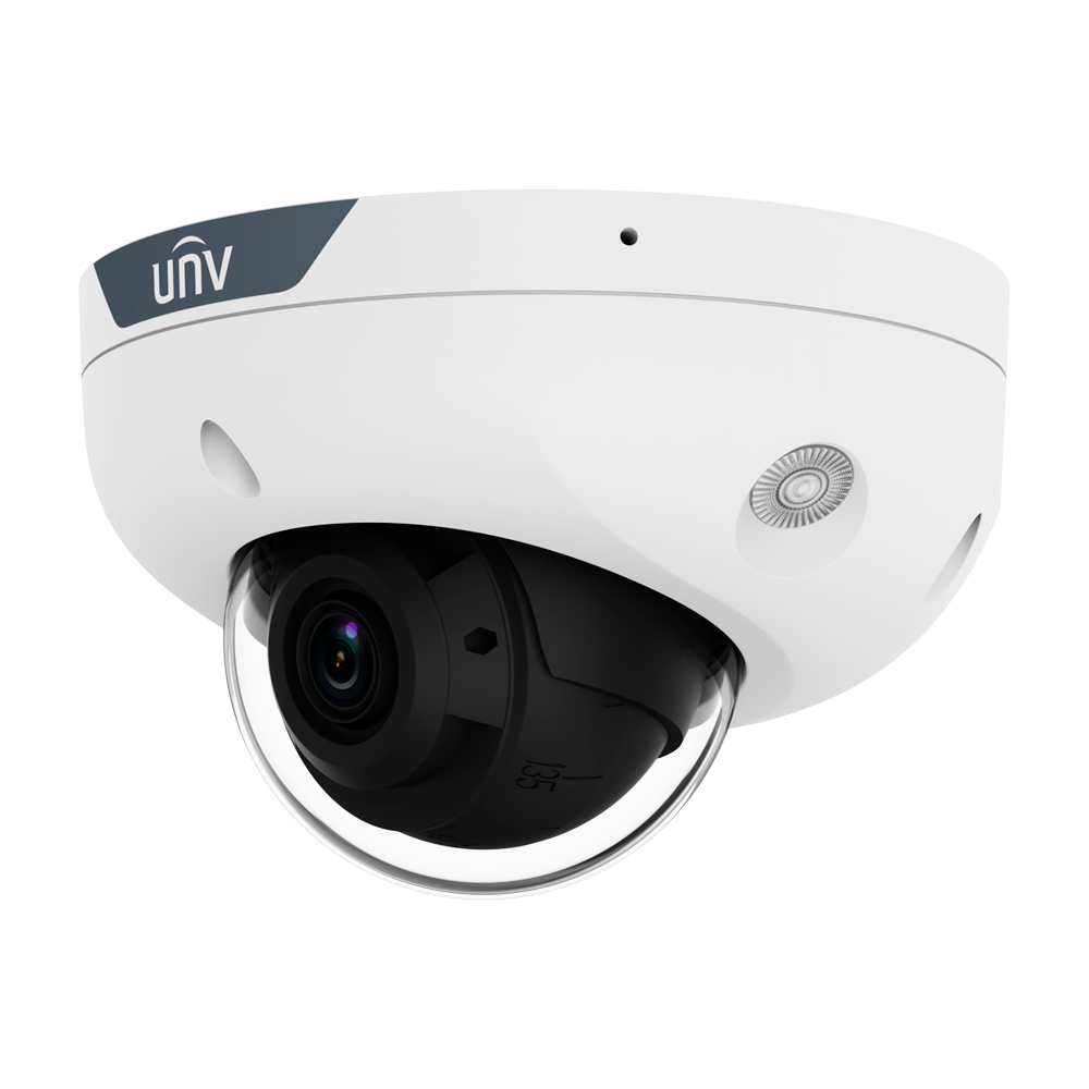UNIVIEW UV-IPC314LE-ADF28K-DL - Cámara Domo IP Uniview - Gama Easy - 4 MP | Lente 2.8 mm | microSD 512 GB - IR 30m | Luz blanca 30 m | WDR 120 dB - ColorHunter - PoE | SIPLite | UMD | IP67 | IK10