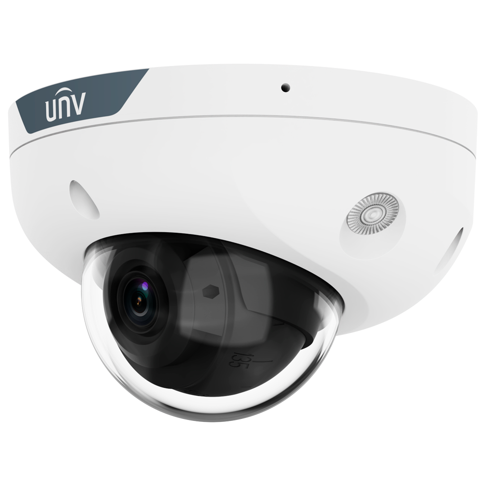 UNIVIEW UV-IPC314SB-ADF28KMC-DL-I1 - Cámara Domo IP Uniview - Gama Prime - 4 MP | Lente 2.8 mm | microSD 512 GB - IR 30 m | Luz blanca 30 m | WDR 130 dB - Wise-ISP | Conteo de personas - SIP | UMD | IP67 | IK10 - Mic | Audio | Alarma | PoE