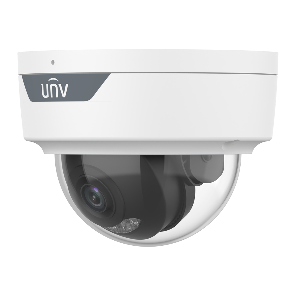 UNIVIEW UV-IPC324SB-ADF40KM-DL-I1 - Cámara Domo IP Uniview - Gama Prime - 4 MP | Lente 4 mm | microSD 512 GB - IR 30m | Luz blanca 30 m | WDR 120 dB - Wise-ISP | Análisis estadístico - PoE | SIP | UMD | IP67 | IK10 - Audio | Alarmas