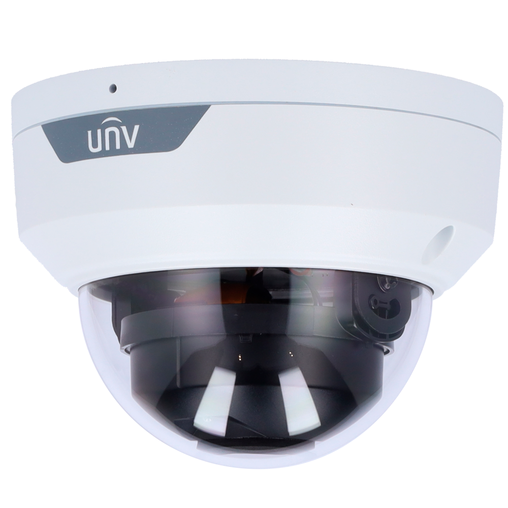 UNIVIEW UV-IPC328LE-ADF28K-H - Cámara Domo IP Uniview Gama Easy - 8 MP | Lente 2.8 mm | microSD 512 GB - IR 30 m | WDR 120 dB - Cruce de línea e intrusión basado en cuerpohumano - PoE | IP67 | IK10 | UMD - Micrófono incorporado - imagen 1