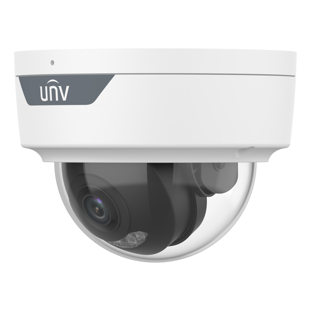 UNIVIEW UV-IPC328SB-ADF28KM-DL-I1 - Cámara Domo IP Uniview - Gama Prime - 8 MP | Lente 2.8 mm | microSD 512 GB - IR 30m | Luz blanca 30 m | WDR 120 dB - Wise-ISP | Análisis estadístico - PoE | SIP | UMD | IP67 | IK10 - Audio | Alarmas