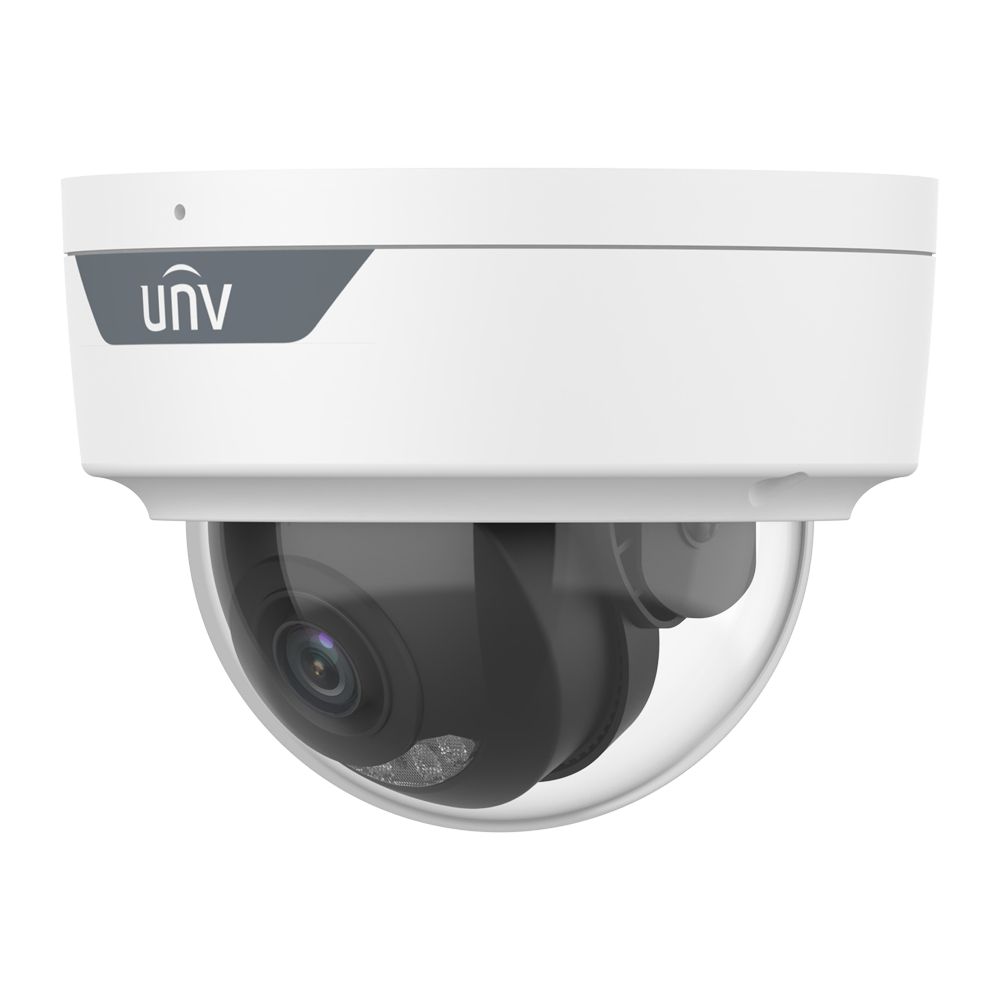 UNIVIEW UV-IPC328SB-ADF40KM-DL-I1 - Cámara Domo IP Uniview - Gama Prime - 8 MP | Lente 4 mm | microSD 512 GB - IR 30m | Luz blanca 30 m | WDR 120 dB - Wise-ISP | Análisis estadístico - PoE | SIP | UMD | IP67 | IK10 - Audio | Alarmas