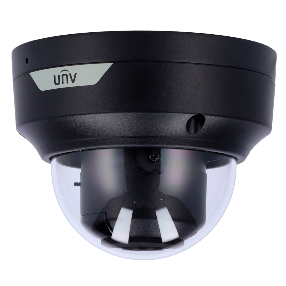 UNIVIEW UV-IPC3514LE-ADF28K-WP-BLACK - Cámara Domo IP Uniview - Easy - 4 MP | Lente 2.8 mm | microSD 512 GB - WDR 120 dB | Micrófono - Color Hunter con tecnología WISE-ISP - PoE | UMD | SIP Lite | IP67 | IK10 - Botón de reset | Color negro - imagen 1