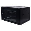 UNIVIEW UV-RK-6U-WT - Armario rack integrado Uniview - Capacidad de 6U para rack de 19" - Soporta montaje en pared o suelo - Estructura robusta con carga máxima de 60 kg - Kit completo: ventilador, estante y regleta