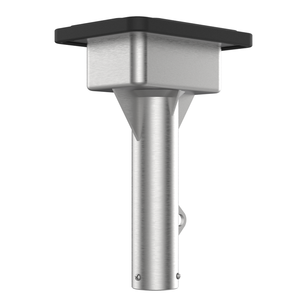 UNIVIEW UV-TR-CE45-S-IN - Soporte techo - Altura 311.5 mm | Base 154 x 206 mm - Apto para uso en exterior - Color gris - Acero inoxidable - imagen 1
