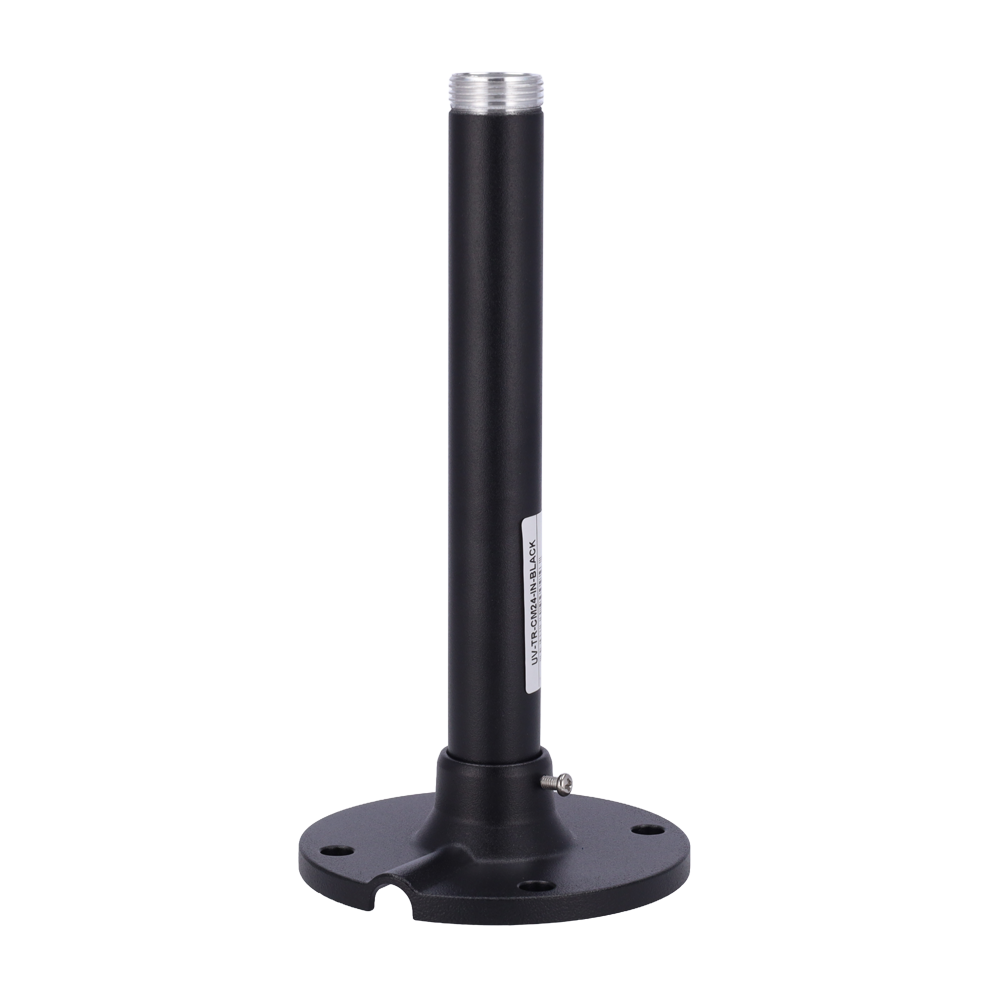 UNIVIEW UV-TR-CM24-IN-BLACK - Soporte de techo - Para domos motorizadas - Apto para uso en exterior - Color negro | 223 mm (Al) x 110 mm (diámetro) - Pasador de cables - imagen 1