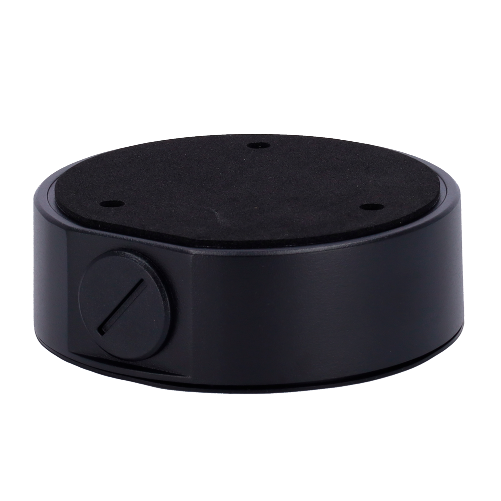 UNIVIEW UV-TR-JB03-I-IN-BLACK - Caja de conexiones - Para cámaras domo - Apto para uso exterior - Instalación en techo o pared - Pasador de cables - Color negro | 36 mm (Al) x 117.8 mm (Ø) - imagen 1