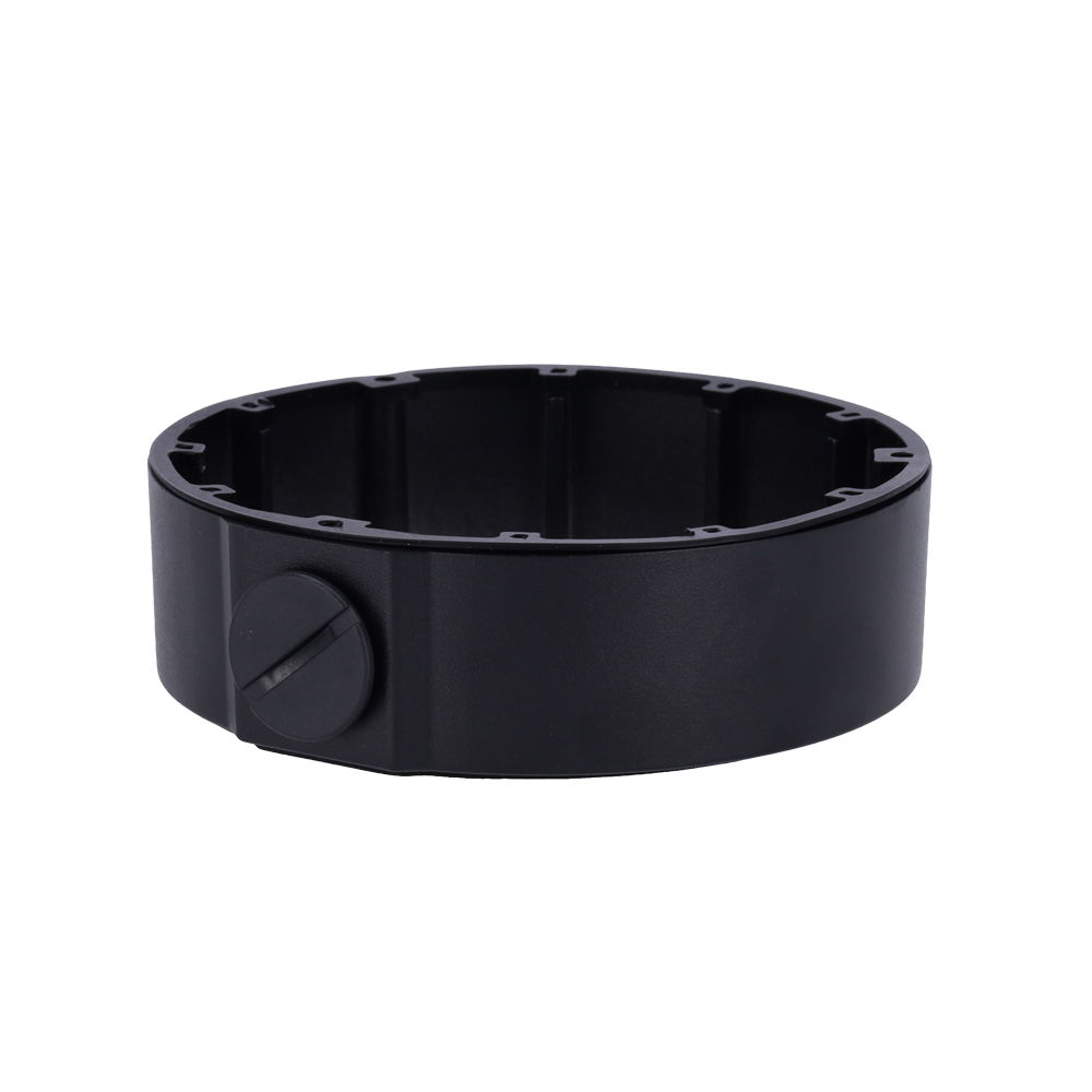UNIVIEW UV-TR-JB04-C-IN-BLACK - Caja de conexiones - Para cámaras domo - Apto para uso exterior - Instalación en techo o pared - Pasador de cables - Color negro | 40 mm (Al) x 145 mm (Ø) - imagen 1
