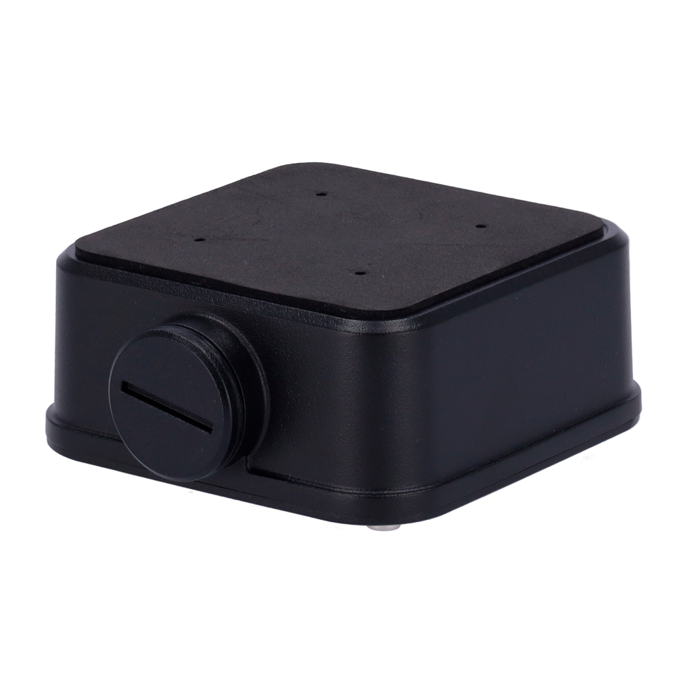 UNIVIEW UV-TR-JB05-A-IN-BLACK - Caja de conexiones - Para cámaras bullet - Apto para uso exterior - Instalación en techo o pared - Color Negro | 39 mm (Al) x 93 (An) x 93 (Fo) - Pasador de cables - imagen 1
