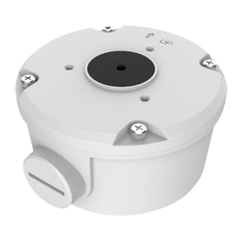 UNIVIEW UV-TR-JB05-B-IN - Caja de conexiones - Para cámaras bullet - Apto para uso exterior - Instalación en techo o pared - Blanco | 55 mm (Al) x 98 mm (diámetro base) - Pasador de cables