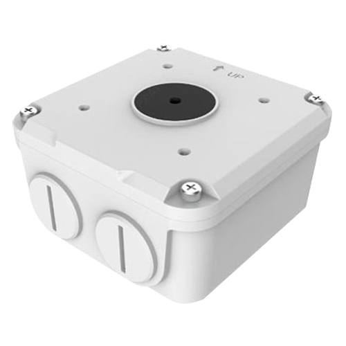 UNIVIEW UV-TR-JB06-A-IN - Caja de conexiones - Para cámaras bullet - Apto para uso exterior - Instalación en techo o pared - Color blanco | 55 mm (Al) x 104 (An) x 104 (Fo) - Pasador de cables