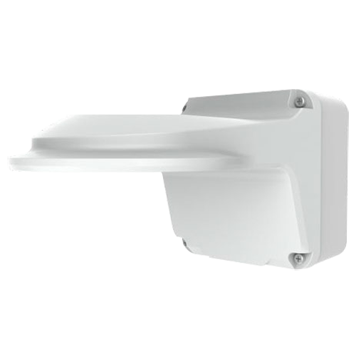 UNIVIEW UV-TR-JB07/WM04-B-IN - Soporte de pared - Para cámaras domo - Caja de conexiones - Apto para uso en exterior - Color blanco | 125(Al) x 125(An) x 252.5(Fo) mm - Pasador de cables