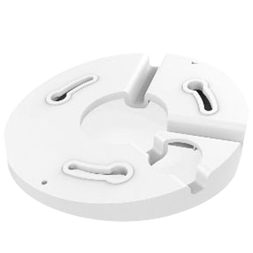 UNIVIEW UV-TR-UM06-E-IN - Soporte de techo inclinado - Para cámaras domo - Apto para uso interior - Color blanco - Plástico - 24 mm (Al) x 109.6 mm (Ø)
