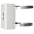 UNIVIEW UV-TR-UP06-IN - Soporte para mástiles - Para cámaras domo - Apto para uso exterior - Rango diámetro 67~127 mm - Color blanco| 136 (Al) x 127 (An) x 62.4 (Fo) mm - Pasador de cables