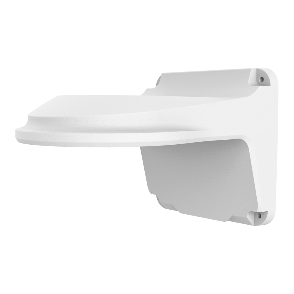 UNIVIEW UV-TR-WM03-E-IN-V2 - Soporte de pared - Para cámaras domo - Apto para uso en exterior - Color blanco - Pasador de cables - 126.4 mm (Al) x 126.7 mm (An) x 184.4 mm (Fo)