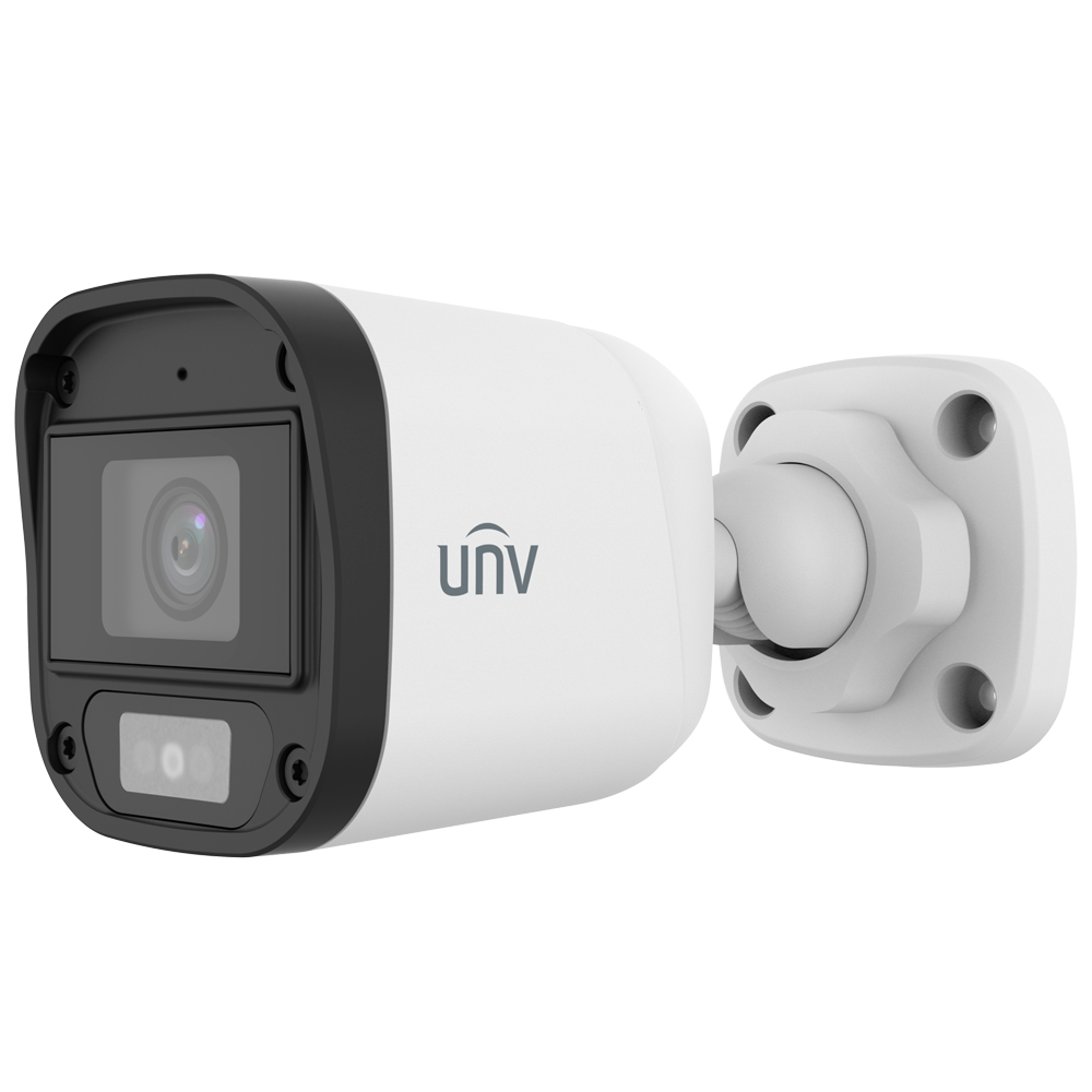 UNIVIEW UV-UAC-B112-AF28-DL - Uniview - Cámara Bullet 4n1 | Gama Dolphin - Resolución 2Mpx - Lente 2.8 mm | Micrófono integrado - IR 20 m | Luz blanca 20 m - Impermeable IP67