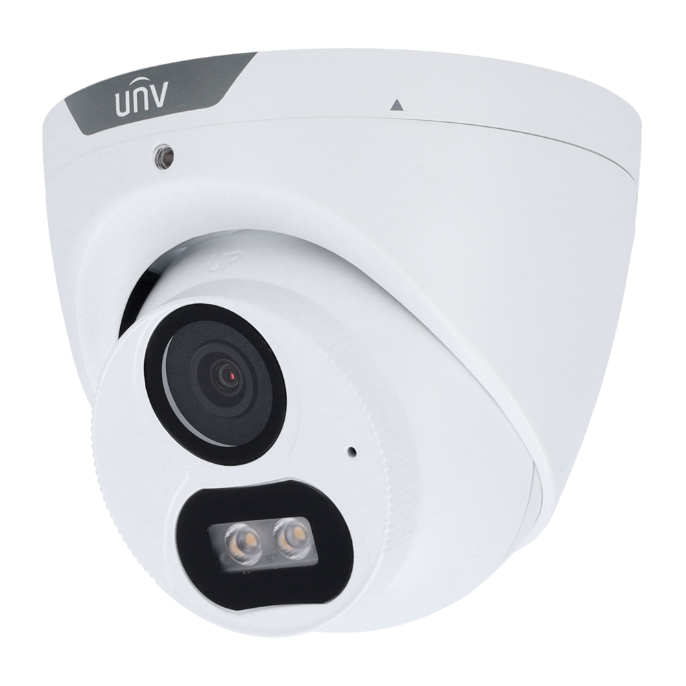 UNIVIEW UV-UAC-T122-AF28M-W - Cámara Turret Uniview 4 en 1 - 2 MP | Lente 2.8 mm - Luz blanca 40 m | DWDR - ColorHunter - IP67 | Mic | Metal - imagen 1