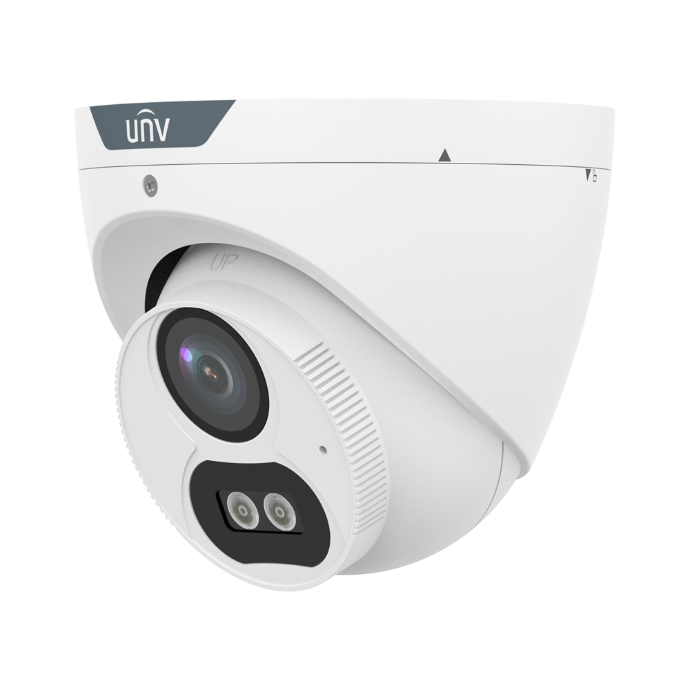 UNIVIEW UV-UAC-T122-AF28M-WL - Cámara Turret Uniview 4 en 1 - 2 MP | Lente 2.8 mm - Luz blanca 40 m | DWDR - ColorHunter - IP67 | Mic | Metal