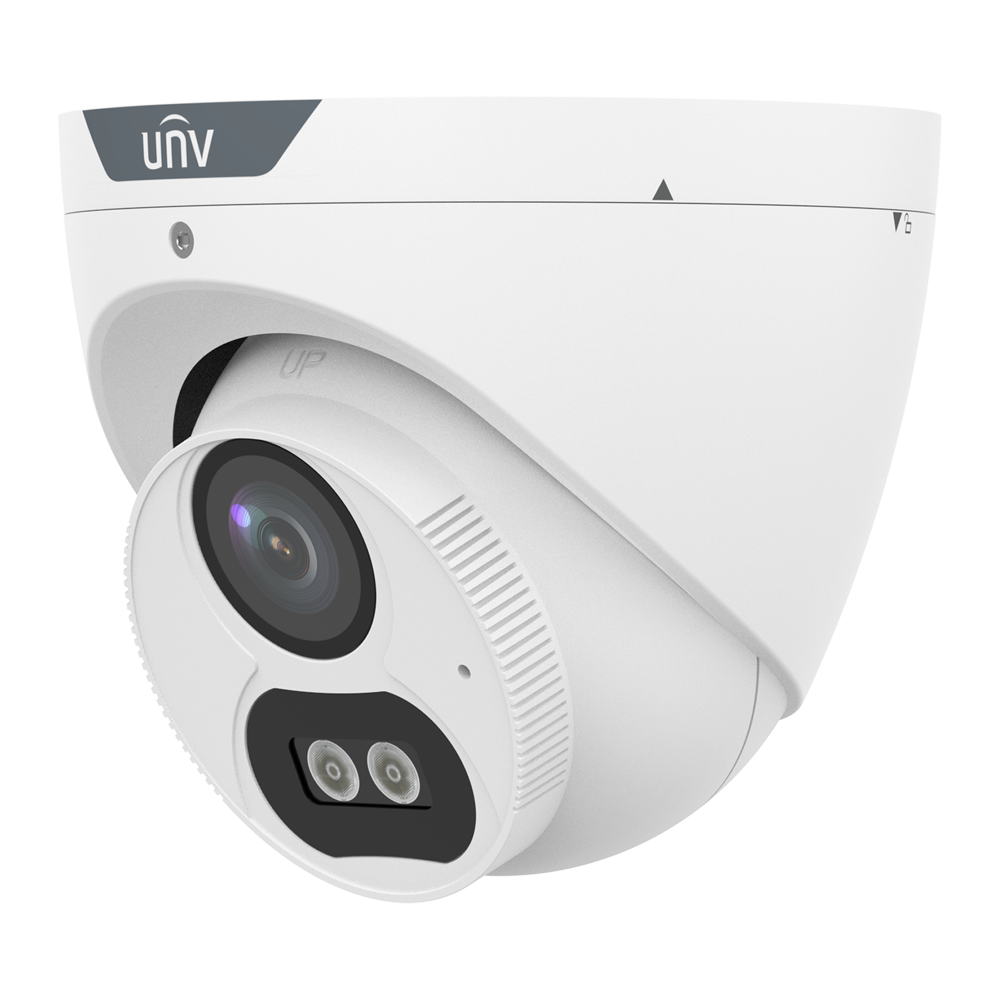 UNIVIEW UV-UAC-T122-AF40M-W - Cámara Turret Uniview 4 en 1 - 2 MP | Lente 4 mm - Luz blanca 40 m | DWDR - ColorHunter - IP67 | Mic | Metal - imagen 1