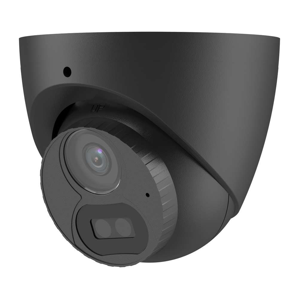 UNIVIEW UV-UAC-T125-AF28LM-BLACK - Uniview - Cámara mini-bullet | Gama Whale - Resolución 5 Megapíxel - Lente 2.8 mm | LightHunter - Smart IR alcance 40 m - IP67 | Micrófono integrado | Color Negro