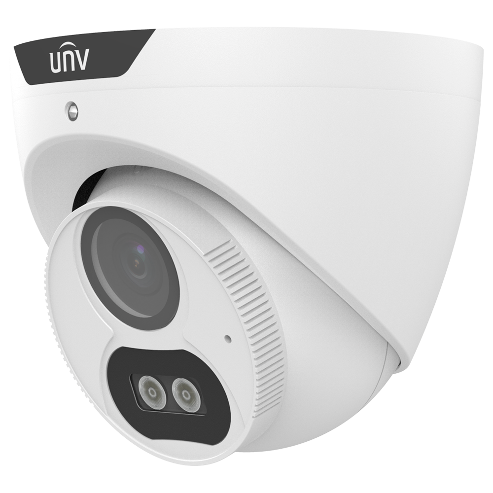 UNIVIEW UV-UAC-T125-AF28M-W - Cámara Turret 4 en 1 Uniview Gama Whale - 5 MP | Lente 2.8 mm - Luz blanca 40 m | DWRD | Color 24/7 - ColorHunter - IP67 | Micrófono integrado