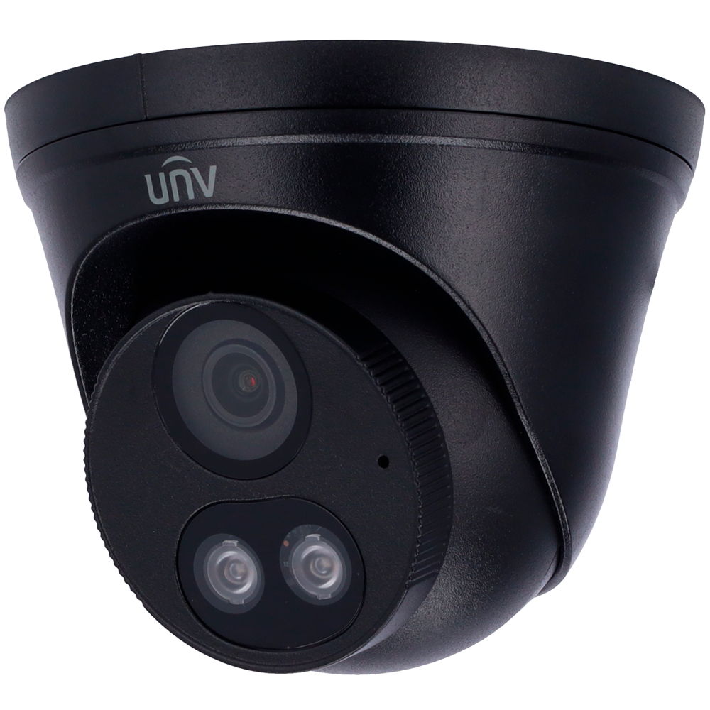 UNIVIEW UV-UAC-T142-AF28LM-DL-BLACK - Uniview - Cámara Turret 4n1 | Gama Whale - Resolución 2 Megapíxel - Lente 2.8 mm | ColorHunter - Smart IR y White light alcance 40 m - IP67 | Micrófono integrado | Metal +Plástico - imagen 1