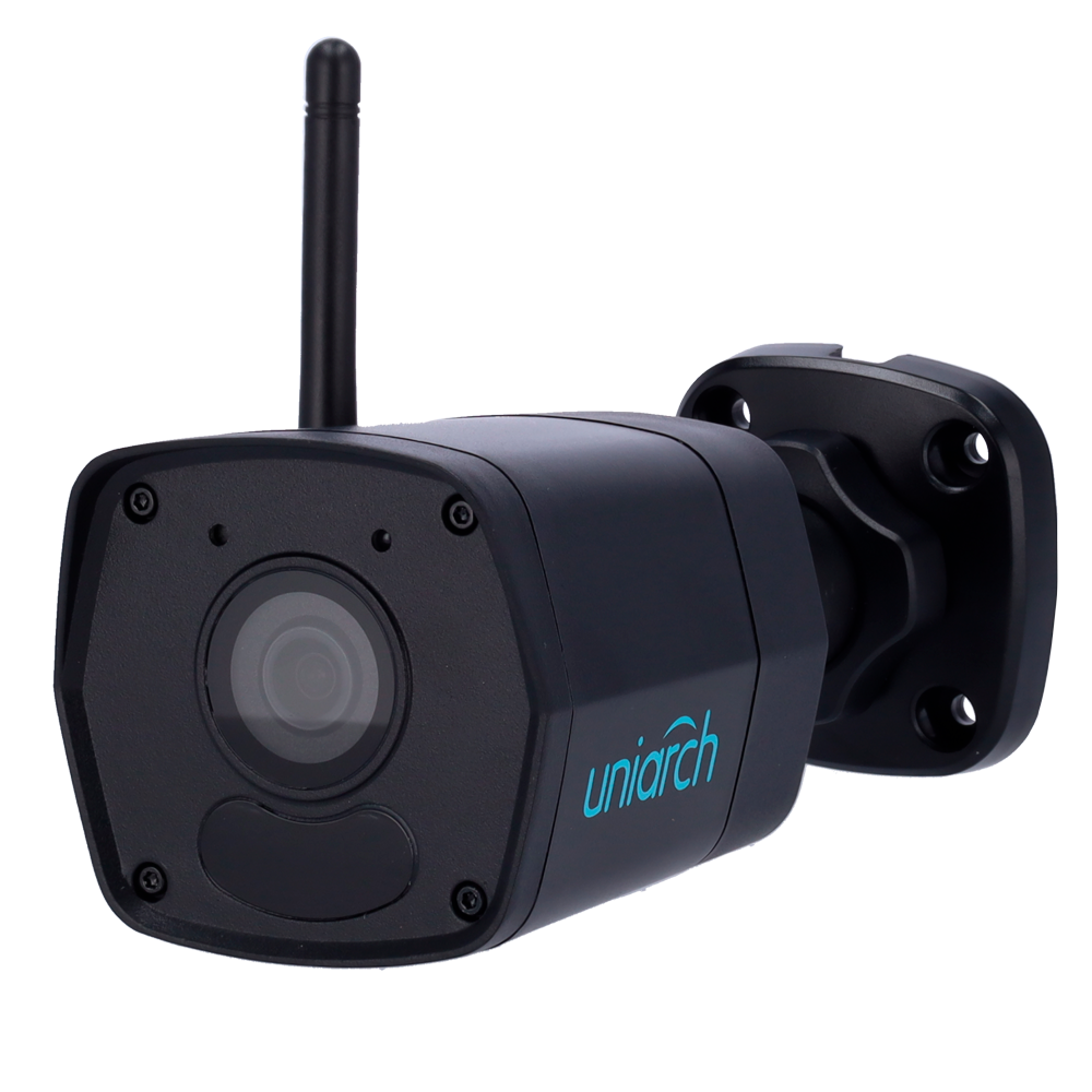 UNIARCH UV-UHO-B1R-M2F3-BLACK - Cámara IP 2 Megapixel WiFi - Gama Uniarch - 1/2.9" Progressive Scan CMOS - Lente 2.8 mm - IR LEDs Alcance 30 m - Wifi IEEE802.11b/g/n - imagen 1