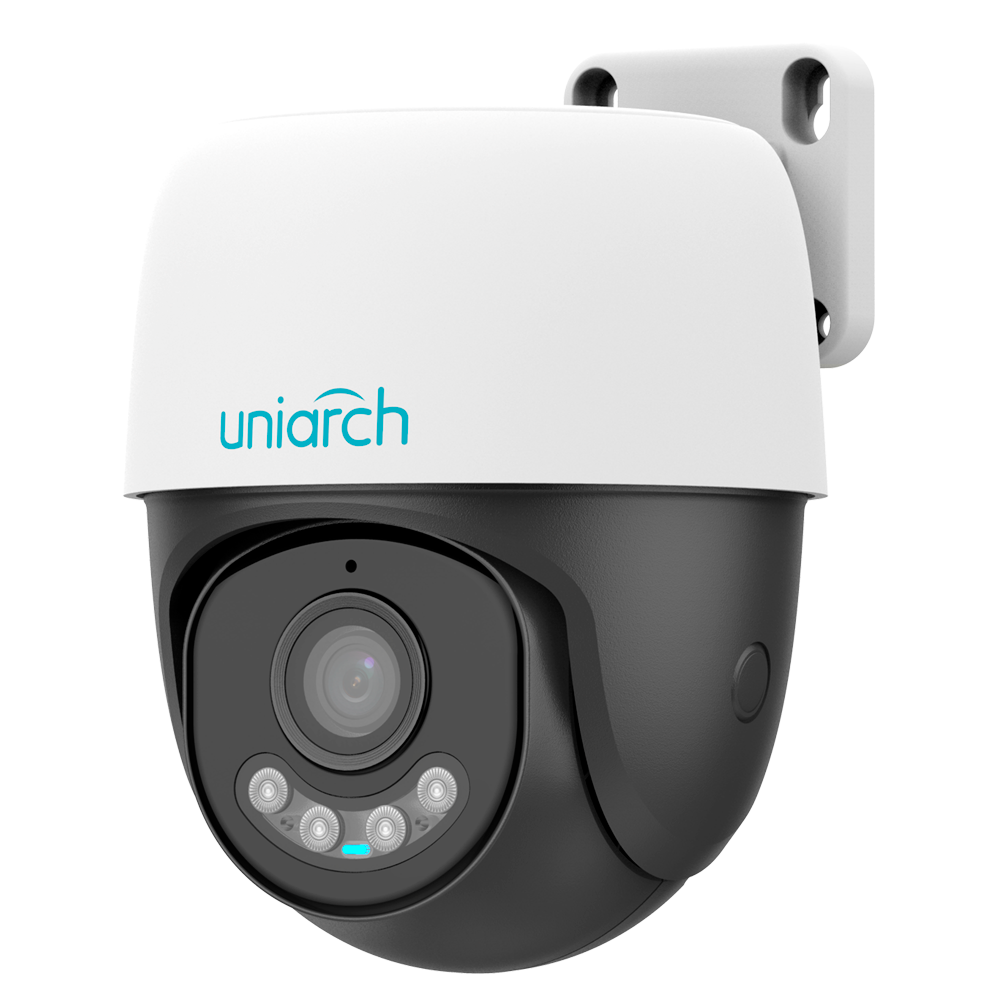 UNIARCH UV-UHO-P2A-M3F4D - Cámara Domo Uniarch IP - 3 MP | Lente 4 mm | microSD 512 GB - Auto Tracking - IR 30 m | Luz blanca 10 m | DWDR - Wi-Fi | Mic | Altavoz | IP66