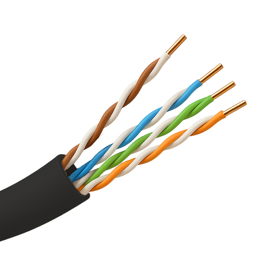 UNIVIEW UV-UTP5E-305-BC-OUTDOOR - Cable UTP - Categoría 5E - Rollo de 305 metros - Conductor OFC, pureza 99.9% cobre - Diámetro 4.5 mm - Cubierta especial para exterior - imagen 1