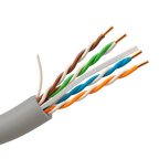 UNIVIEW UV-UTP6-300-BC24AWG-DCA-B-W - Uniview cable UTP categoría 6 - Conductor OFC,100% cobre - Diámetro 24 AWG-0,50mm - Certificado Dca-s2,d2,a2 - Cubierta exterior LSZH / Color blanco-gris - Se suministra en caja de cartón de 305m - imagen 1