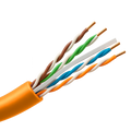 UNIVIEW UV-UTP6-305-BC-LSZH-Dca-OR - Cable UTP rígido libre de halógenos - Categoría 6 - Cumple con 90m Fluke test - Conductor OFC, pureza 99.9% cobre - Rollo de 305 metros - Diámetro 5.5 mm - imagen 1