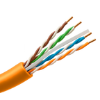 UNIVIEW UV-UTP6-305-BC-LSZH-Dca-OR - Cable UTP rígido libre de halógenos - Categoría 6 - Cumple con 90m Fluke test - Conductor OFC, pureza 99.9% cobre - Rollo de 305 metros - Diámetro 5.5 mm - imagen 1