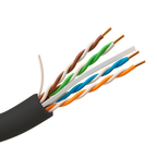 UNIVIEW UV-UTP6-305-BC-OUTDOOR - Cable UTP rígido de exterior - Categoría 6 - Cumple con 90m Fluke test - Conductor OFC, pureza 99.9% cobre - Rollo de 305 metros - Diámetro 5.5 mm - imagen 1