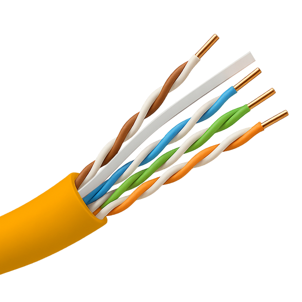 UNIVIEW UV-UTP6-305-LSZH-Dca-OR - Cable UTP uniview libre de halógenos - Categoría 6 - Cumple con 90m Fluke test - Rollo de 305 metros - Diámetro 0.5 mm - Libre de halógenos - imagen 1