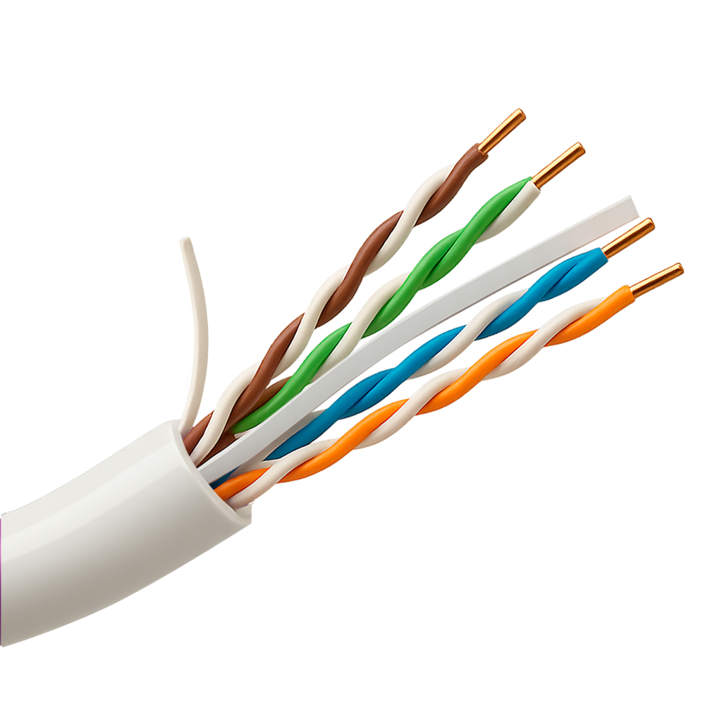 UNIVIEW UV-UTP6-500-BC24AWG-DCA-R-W - Uniview cable UTP categoría 6 - Conductor OFC,100% cobre - Diámetro 24 AWG-0,53mm - Certificado Dca-s2,d2,a2 - Cubierta exterior LSZH / Color blanco - Se suministra en caja de cartón de 500m - imagen 1
