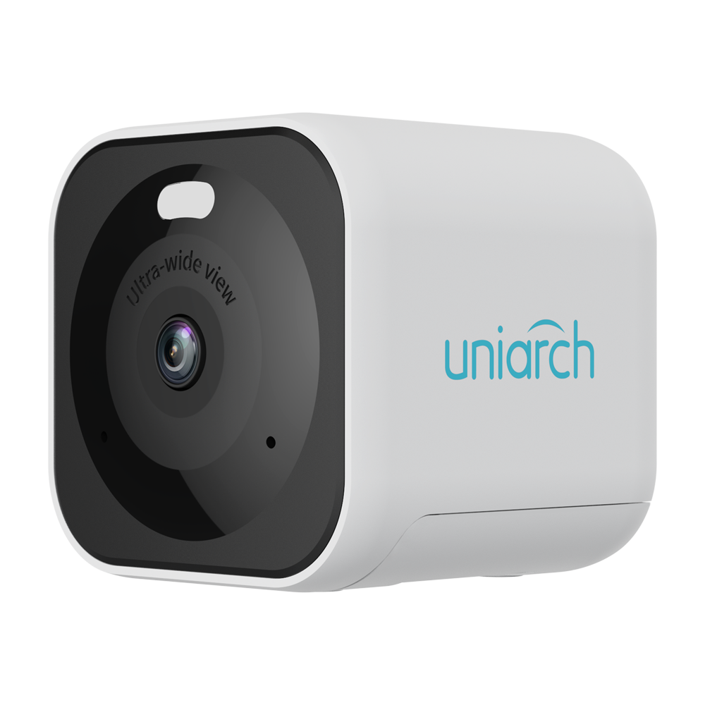 UNIARCH UV-UHO-C1-M4F2D - Cámara IP Cubo WiFi Uniarch - 4 MP | Lente 2.1 mm | microSD 512 GB - IR 10 m | DWDR - Ultra Motion Detection - Wi-Fi - Mic | Altavoz | Botón de reset