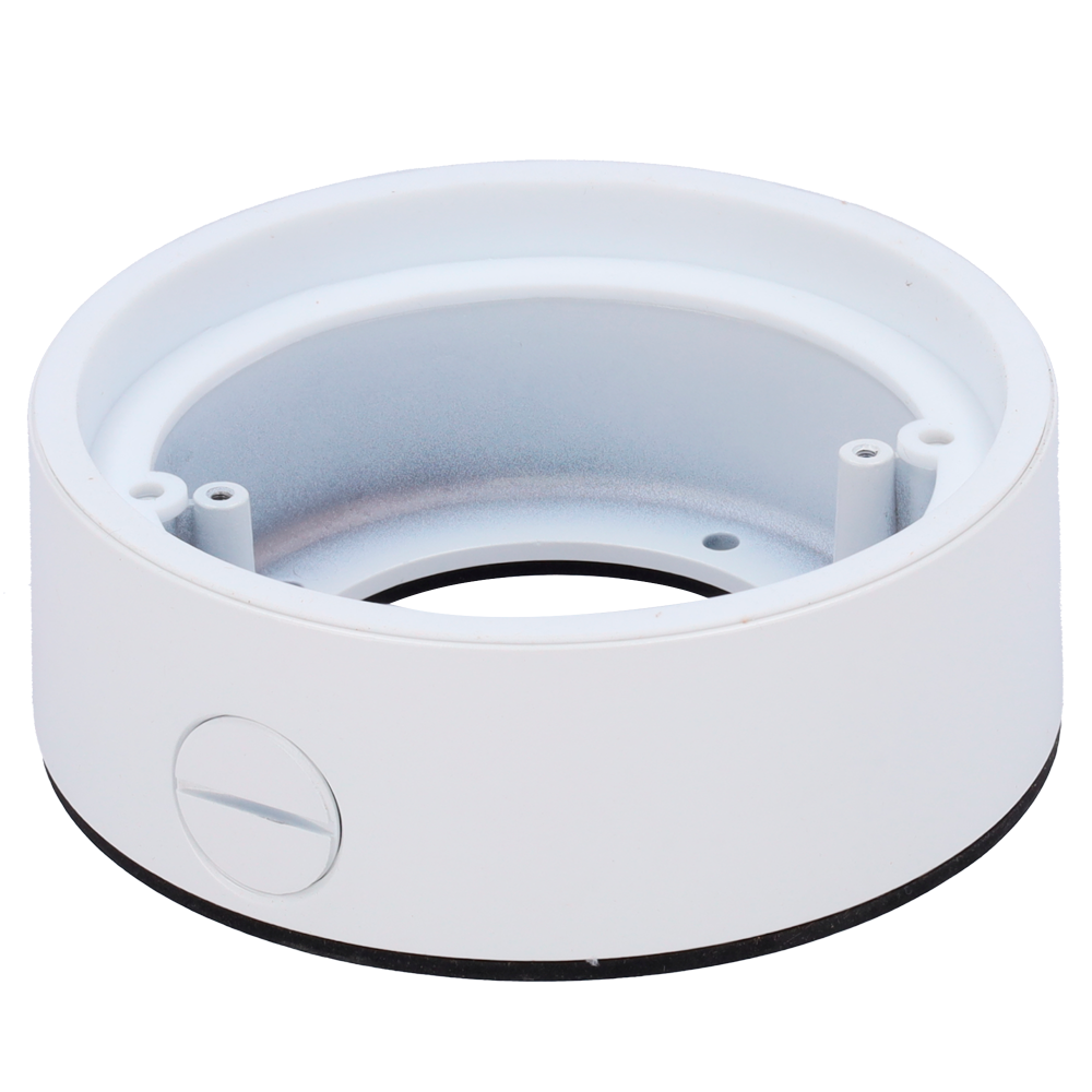 VCA TECHNOLOGY VCA-BJC03 - Soporte montaje en superficie - Para cámaras domo compacto - Apto para uso exterior - Instalación en techo o pared - Color blanco (RAL9003) - Pasador de cables - imagen 1