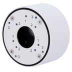 VCA TECHNOLOGY VCA-BJC07 - Caja de conexiones - Para cámaras bullet - Apto para uso exterior - Instalación en techo o pared - Color blanco (RAL9003) - Pasador de cables - imagen 1