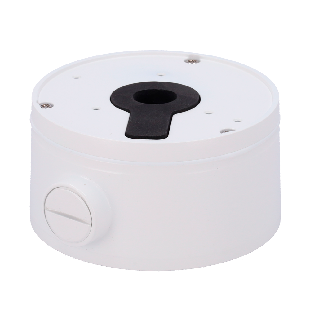 VCA TECHNOLOGY VCA-BJC12 - Caja de conexiones - Para cámaras IPAi (ver especificaciones) - Ø115.8mm. x 60mm. - Apto para interior/exterior IP66 - Color blanco (RAL9003) - Pasador de cables - imagen 1