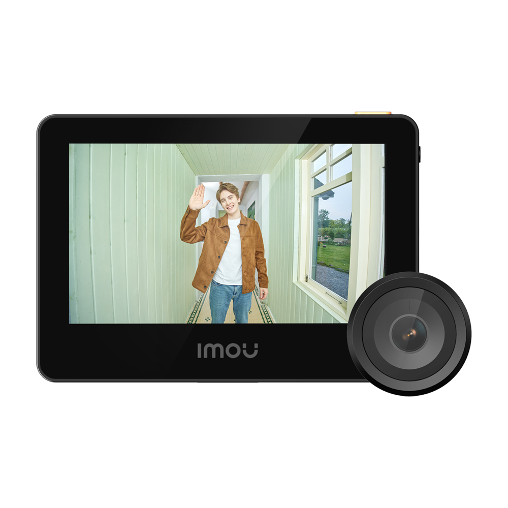 IMOU VD1-5M0S-IMOU - Mirilla Inteligente AOV VD1 5MP - Wifi 6 Dual / 4800mAh - Lente 3.6mm / Pantalla 4,3" - Area de detección customizable - IMOU SENSE humanos en modo AOV - Para uso interior/Apta para mirilla tradicional